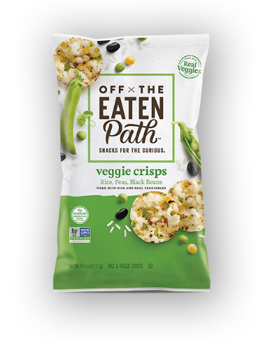 Off The Eaten Path vegetable crisps pack image