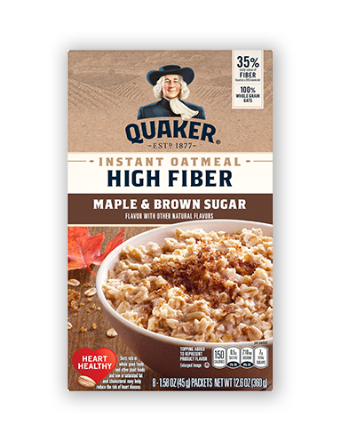 Quaker High Fiber Maple and Brown Sugar Pack image